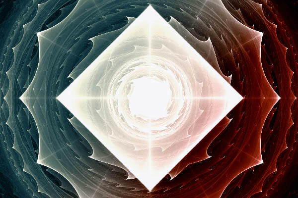 Fractal art - Ice and fire saw